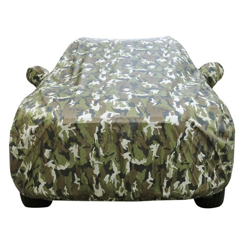 Image of NEODRIFT 'JungleTech' Car Cover for Suitable for Honda Elevate (100% Water-Resistant & All Weather Protection, Tailored Fit, Multi-Layered & Breathable Fabric) (Colour: Military)