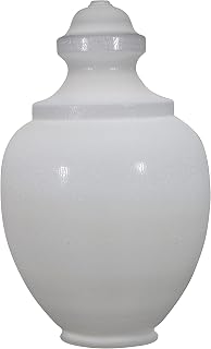 FP118-8PCW Polycarbonate White Acorn with Fitter Neck | 25-3/4" Height x 16-3/8" Diameter x 8" Outside Diameter Neck | Manufactured in The USA