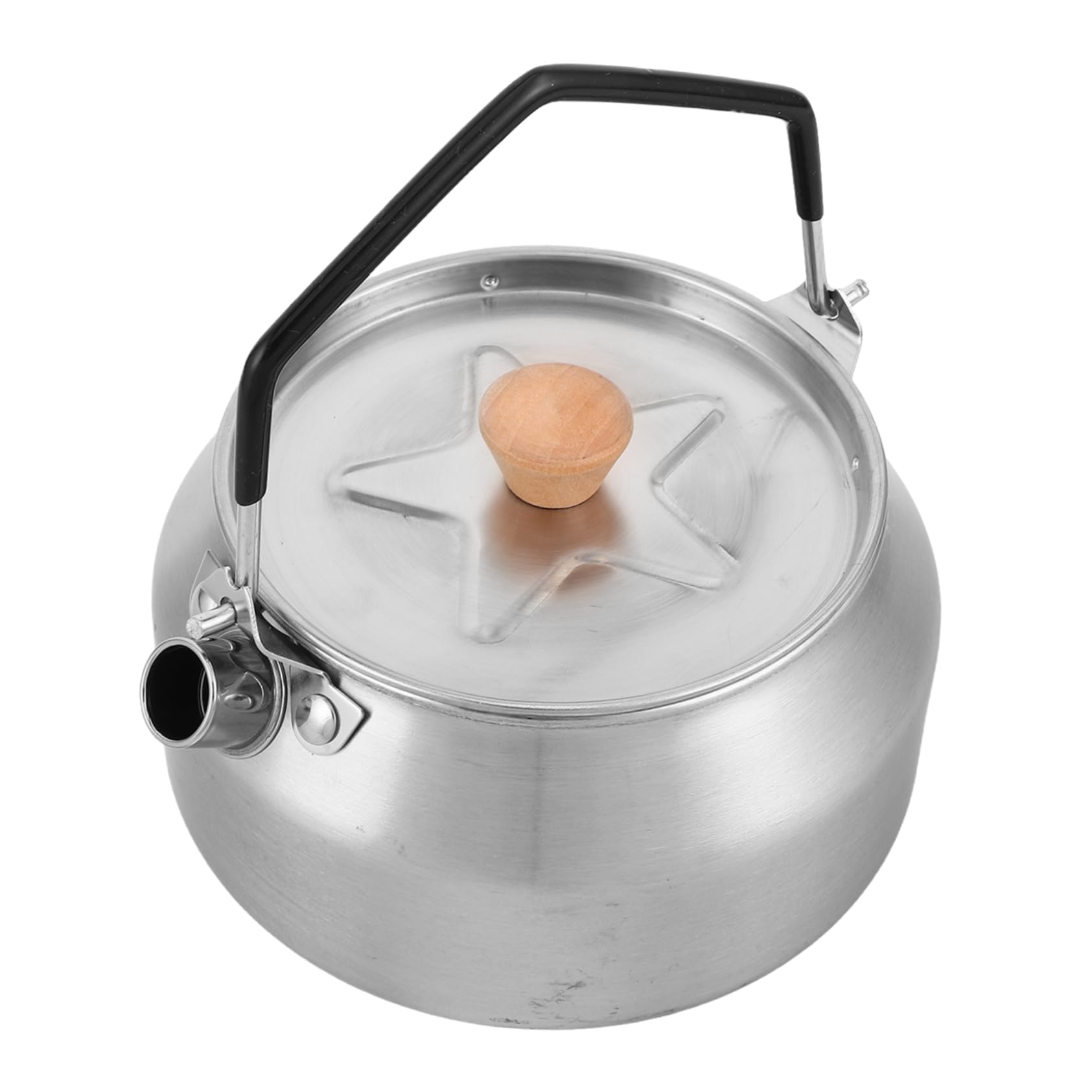 Sosoport Campfire Kettle: 1l Travel Tea Kettle Stainless Steel Outdoor Teapot Water Boiler Pot Coffee Pot For Travel Camping Hiking Backpacking Picnic