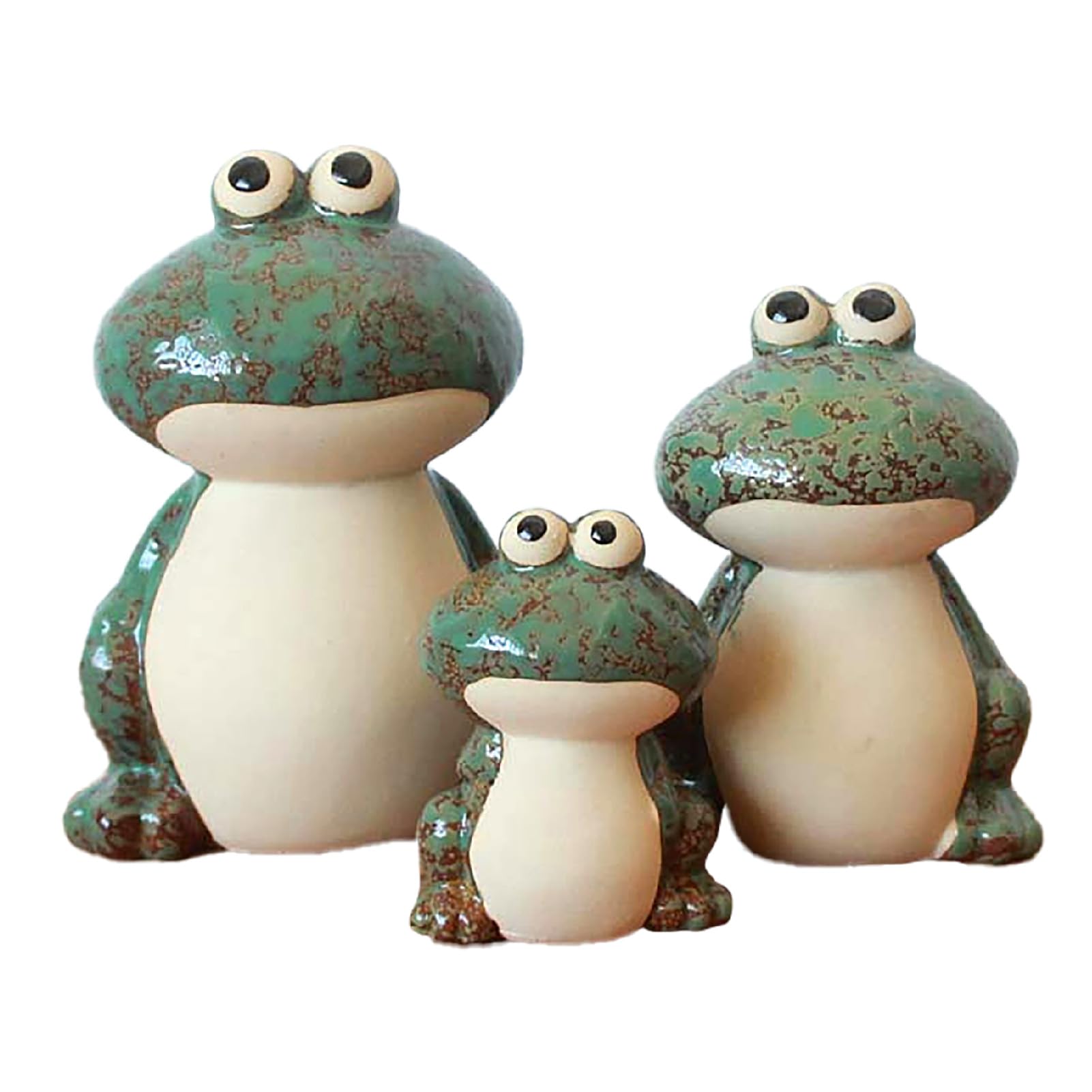 Ceramic Frog Figurine Garden Ornament