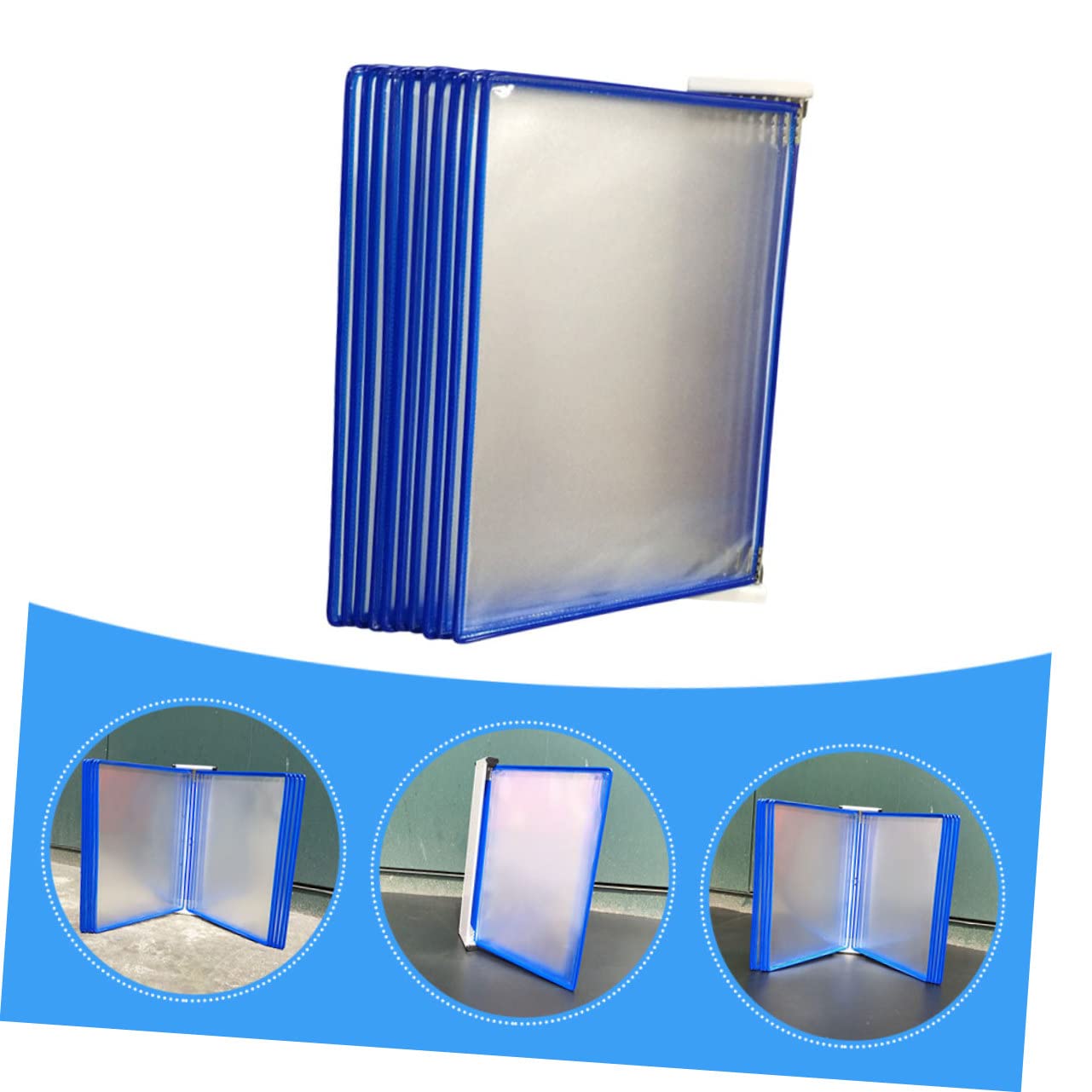 Wandmontierter Aktenhalter mit 10 Seiten Pvc Metall für Dokumente