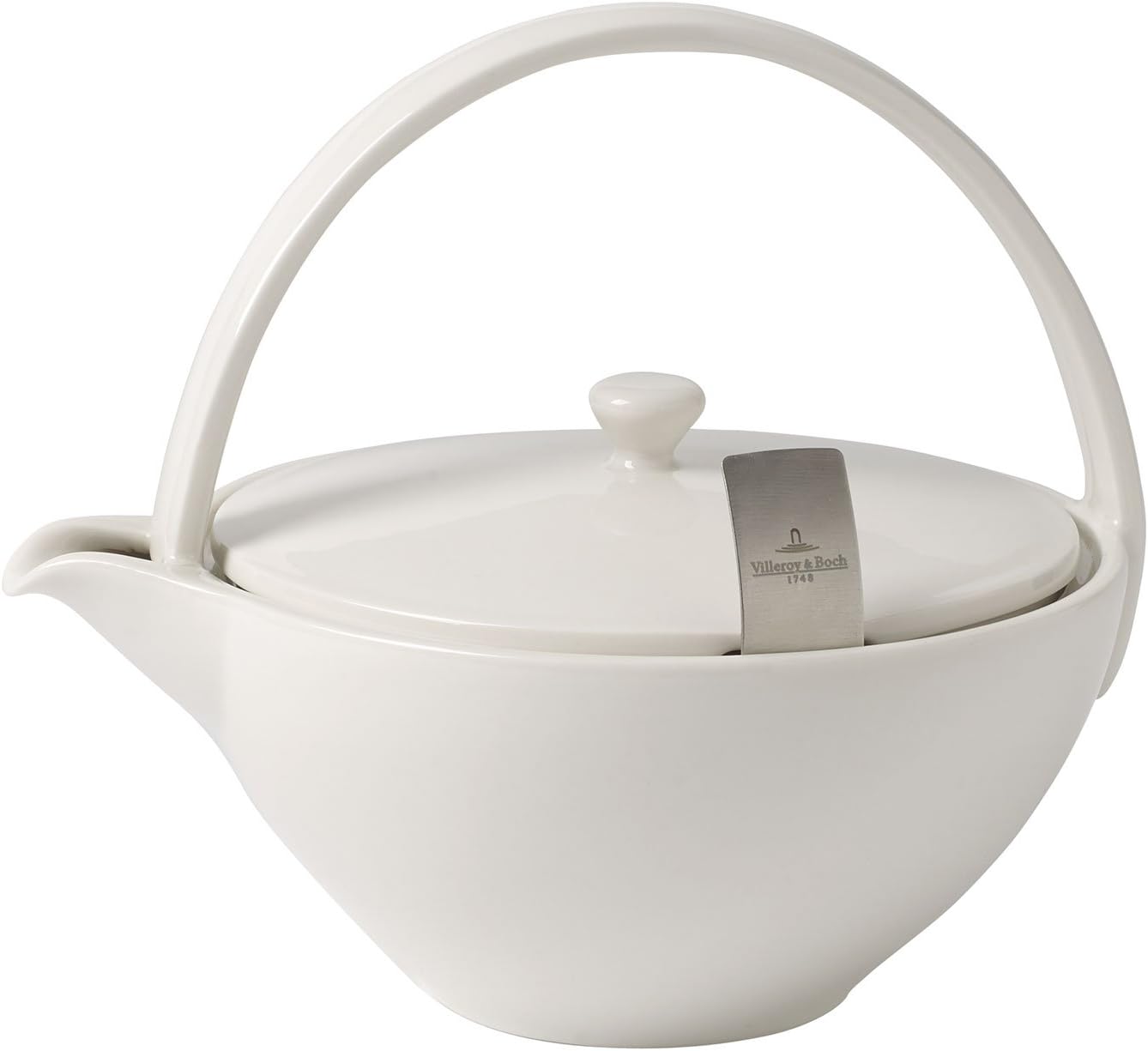 Fеаturеd Prоduсt Villeroy & Boch Tea Passion Teapot With Filter, 0.75 l, Premium Porcelain/Stainless Steel, White