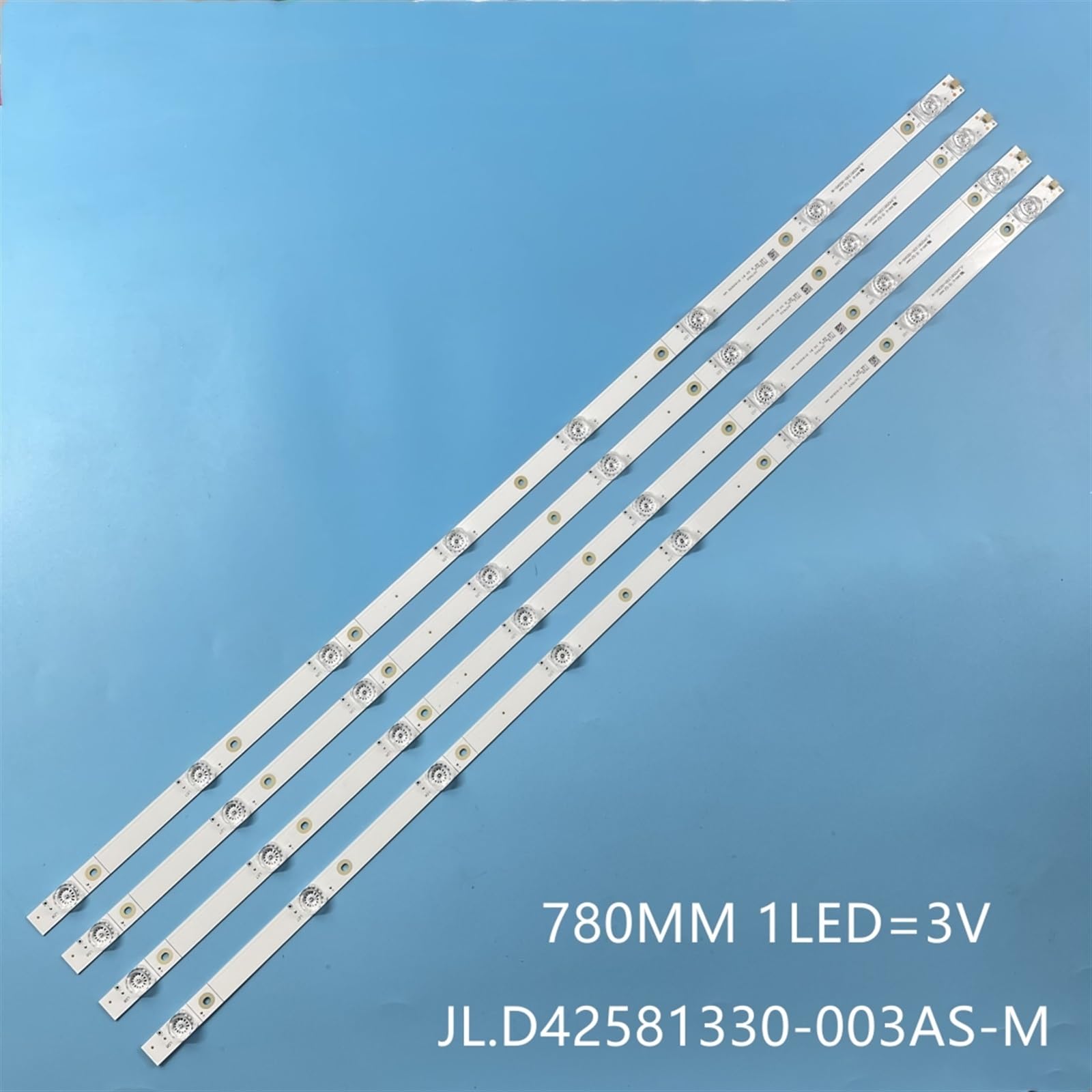 Striscia di retroilluminazione a LED Compatibile for TV da 43 Pollici TH-43FX500C Th-43fx520c JL.D42581330-003AS-M 43H6E H43A6100 43H6080E 43RGE JHD425S1U51-T0 (Color : 20 Pieces)