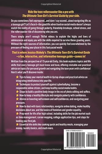 The Ultimate Teen Girl's Survival Guide: How to Supercharge Your Self-Esteem, Manage Stress, Set Bo