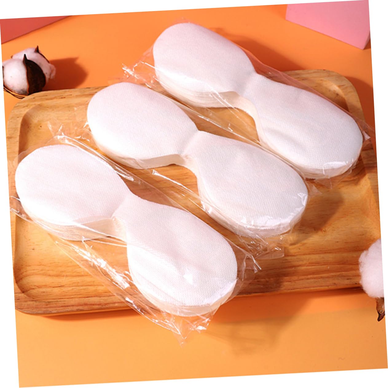 FRCOLOR Gentle Non Woven Diy Eye Pads 100 Sheets Eye Mask Paper Face Spa Care Comfortable Eye Mask Sheets