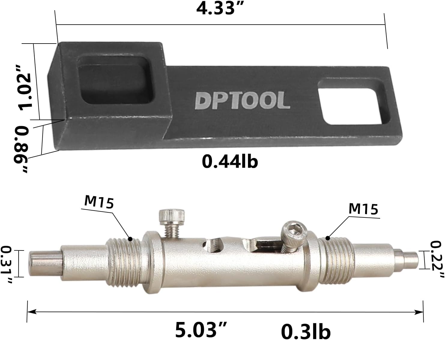 DPTOOL Engine Crankshaft Timing Tool Kit Alignment Jig TDC/BDC Alignment Pin Compatible with BMW R1200GS Replace 110822 83302327790 110827 83302327796