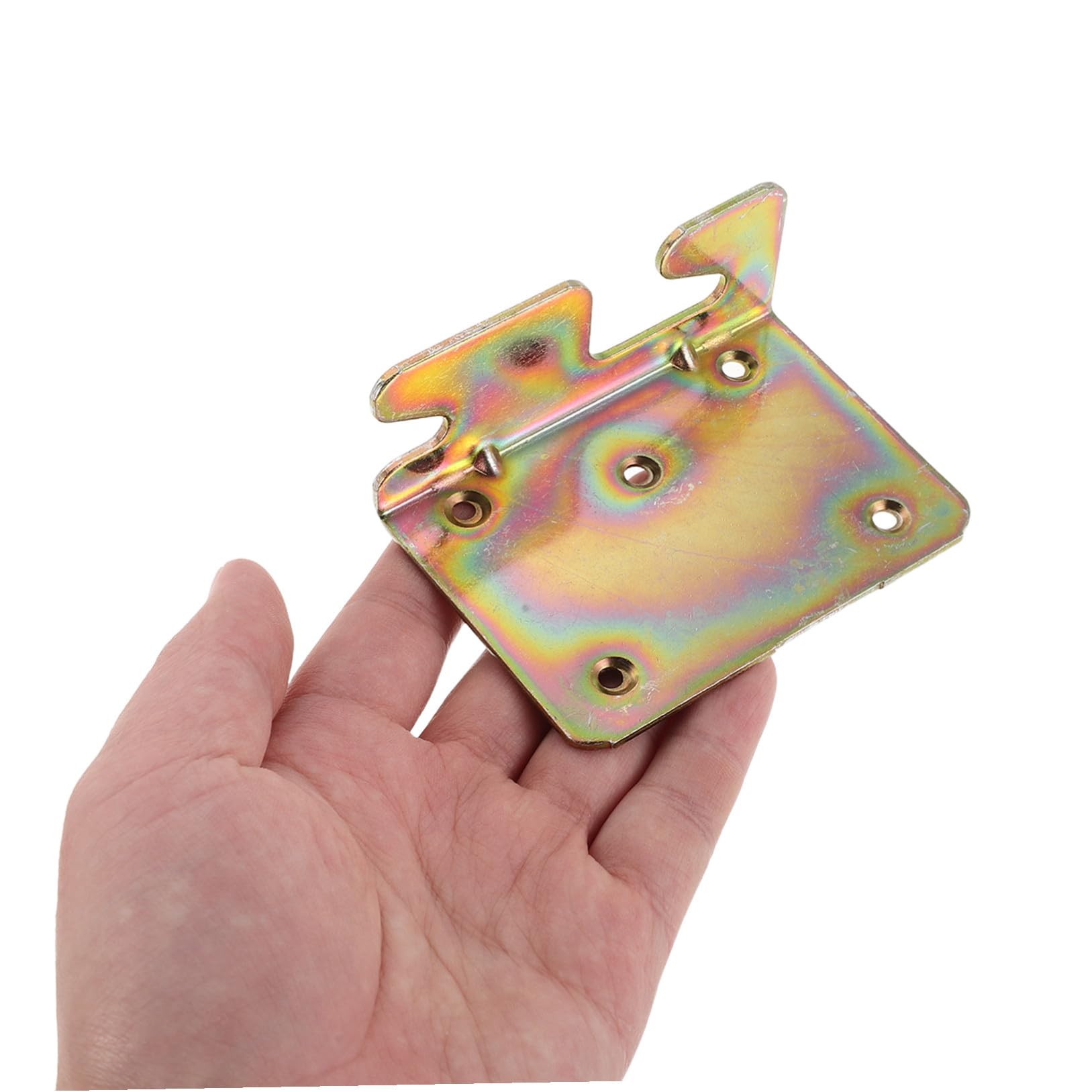 Sosoport Set 8 Staffe per Letto Invisibili in Metallo da 2,0 Mm Bulloni e Ganci per Sponde e Pediera Ferramenta per Fissaggio e Supporto Robusto per Telaio Letto Accessori per Mobili
