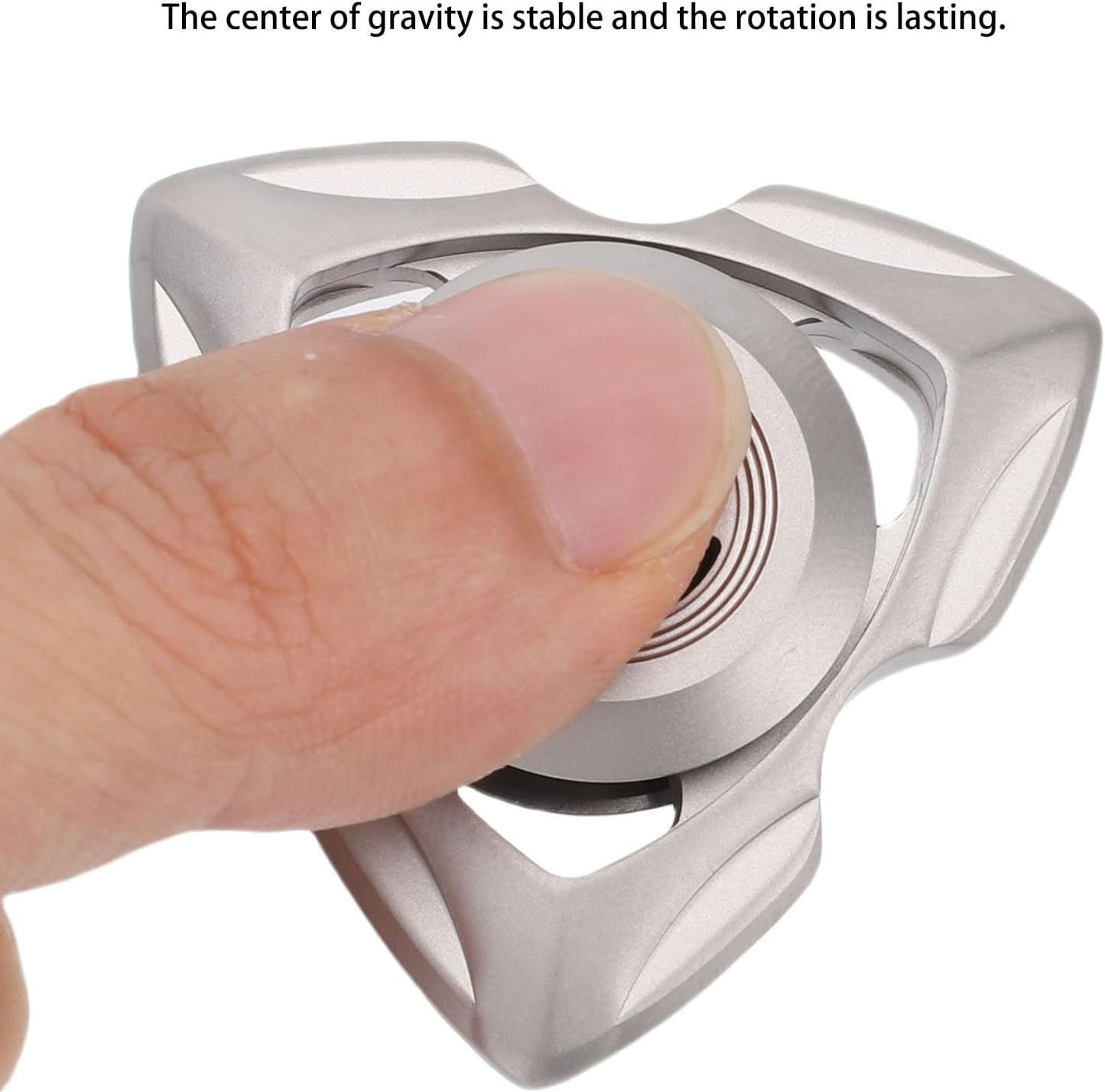 Greensen Gyroscope, Stainless Steel Finger Spinning Toy for Stress Relief, Smooth Rotation and Comfortable Grip, Pocket Size Ideal for Adults At Work