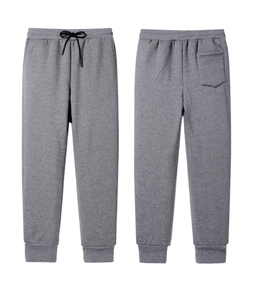 Męskie spodnie dresowe do joggingu, zimowe pogrubione bawełniane spodnie z 3 kieszeniami, modne wiązane stopy design termiczna patelnia sportowa