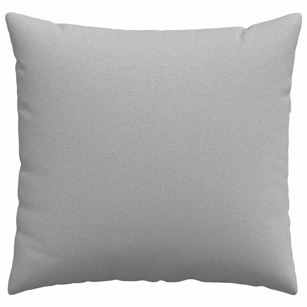 2er Set Sofakissen 50x50 cm Wolkengrau - Moderne Dekokissen mit Füllung und abnehmbarem Bezug - Weiche Zierkissen aus Stoff für Wohnzimmer und Schlafzimmer