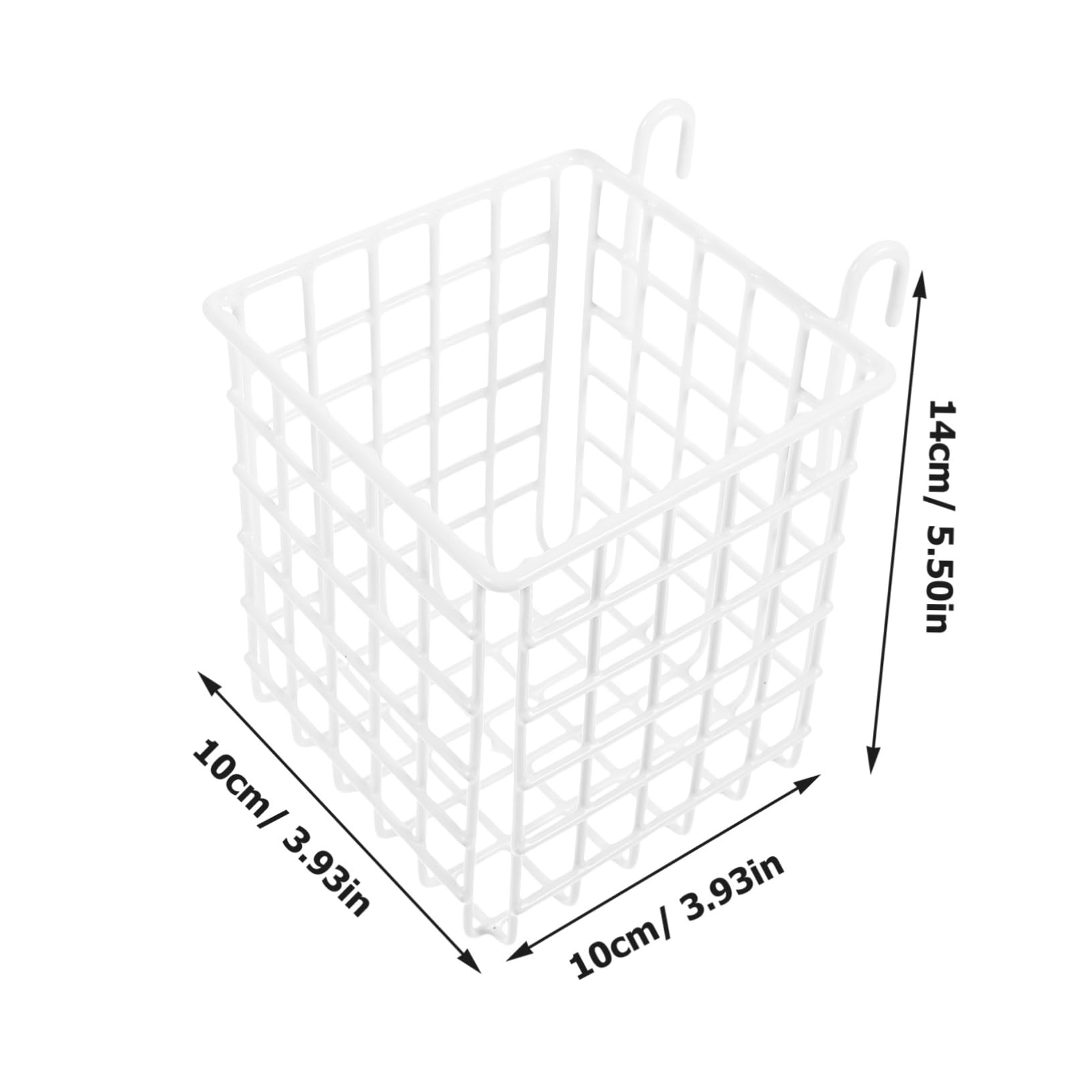 Mikinona Over Cabinet Door Organizer Iron Wire Hanging Storage Basket for Kitchen Utensils Versatile Rack Space Saving Design for Organizing Toiletries and More