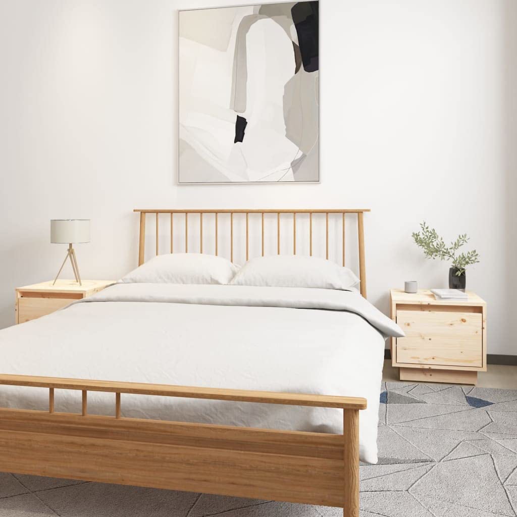 Tables de Chevet pour Chambre et Salon, Meuble de Rangement en Bois de Pin avec Tiroir de Nuit