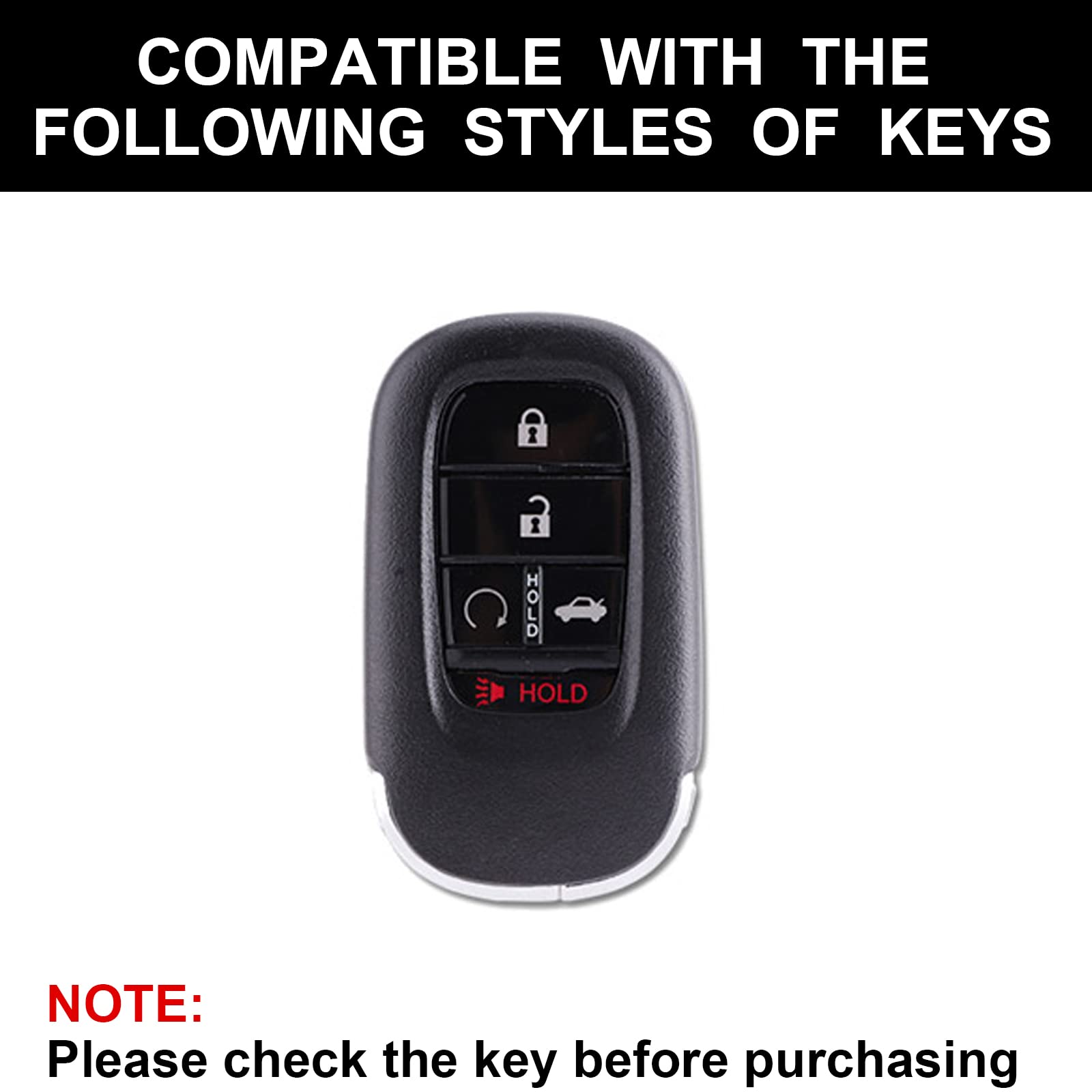 SK CUSTOM White TPU Gold Edge Smart Key Fob Case Protective Cover - View #10