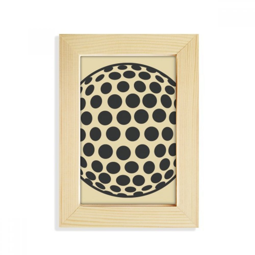 Regalo para golfistas cuadro de madera geométrico decorativo de 5x7 pulgadas