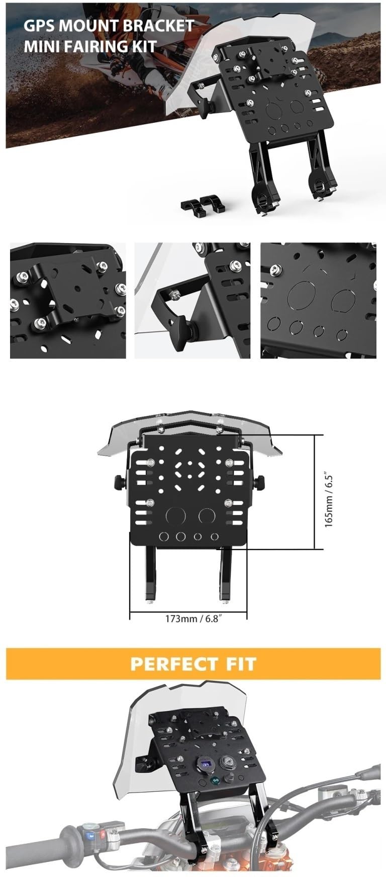 Support de Navigation de Moto pour YZ pour YZF pour WRF 125 250 450 Carénage De Support De Montage GPS
