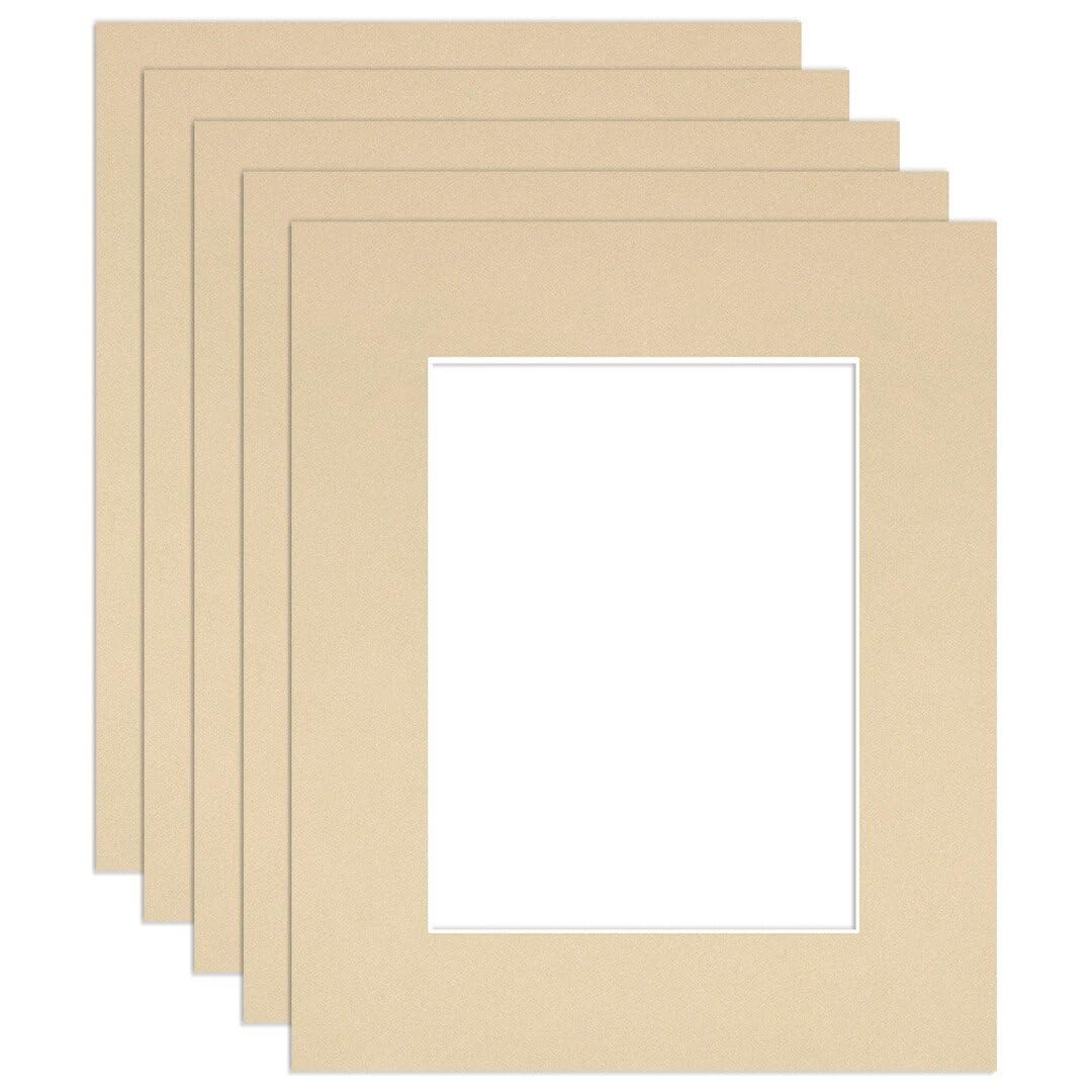 Procut Global 12x10" Ivory Picture Mounts - Fits 8x6" Photo Size — image 1