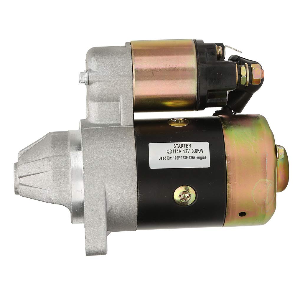 Rozrusznik Qd114A 12V 0,8Kw 170F 178F 186F Silnik Wysokoprężny Benzynowy Odwrotny Obrót