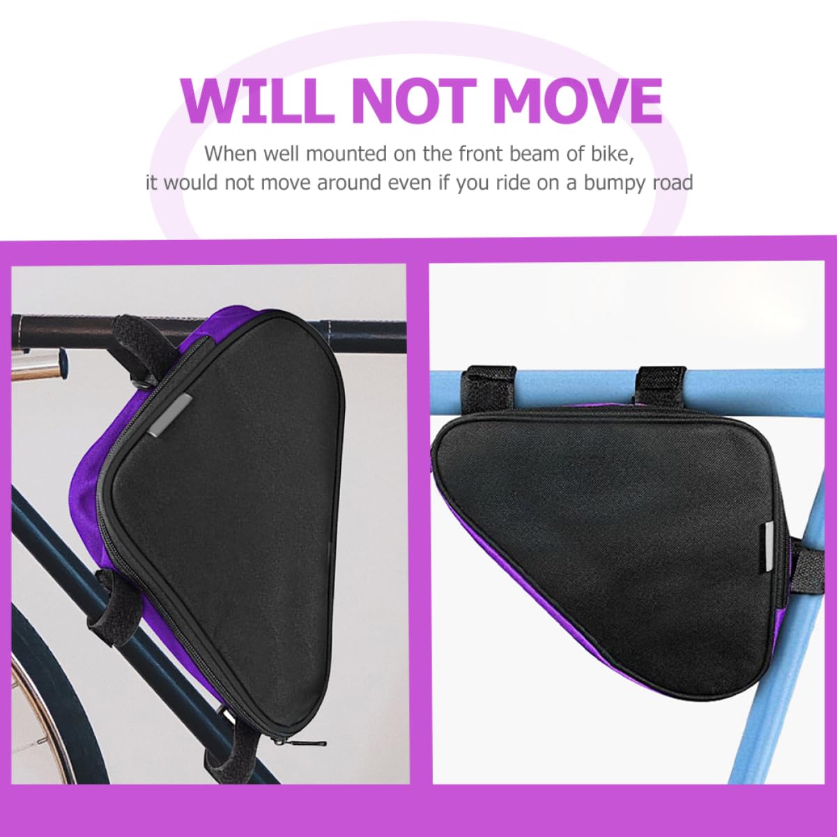 Abaodam 3 Piezas Bolsa De Ciclismo Impermeable Bolso Delantero Bolsa De Bicicleta De Tubo Superior Frente s De Bicicleta para Bicicletas Telefónica De Ciclismo Poliéster