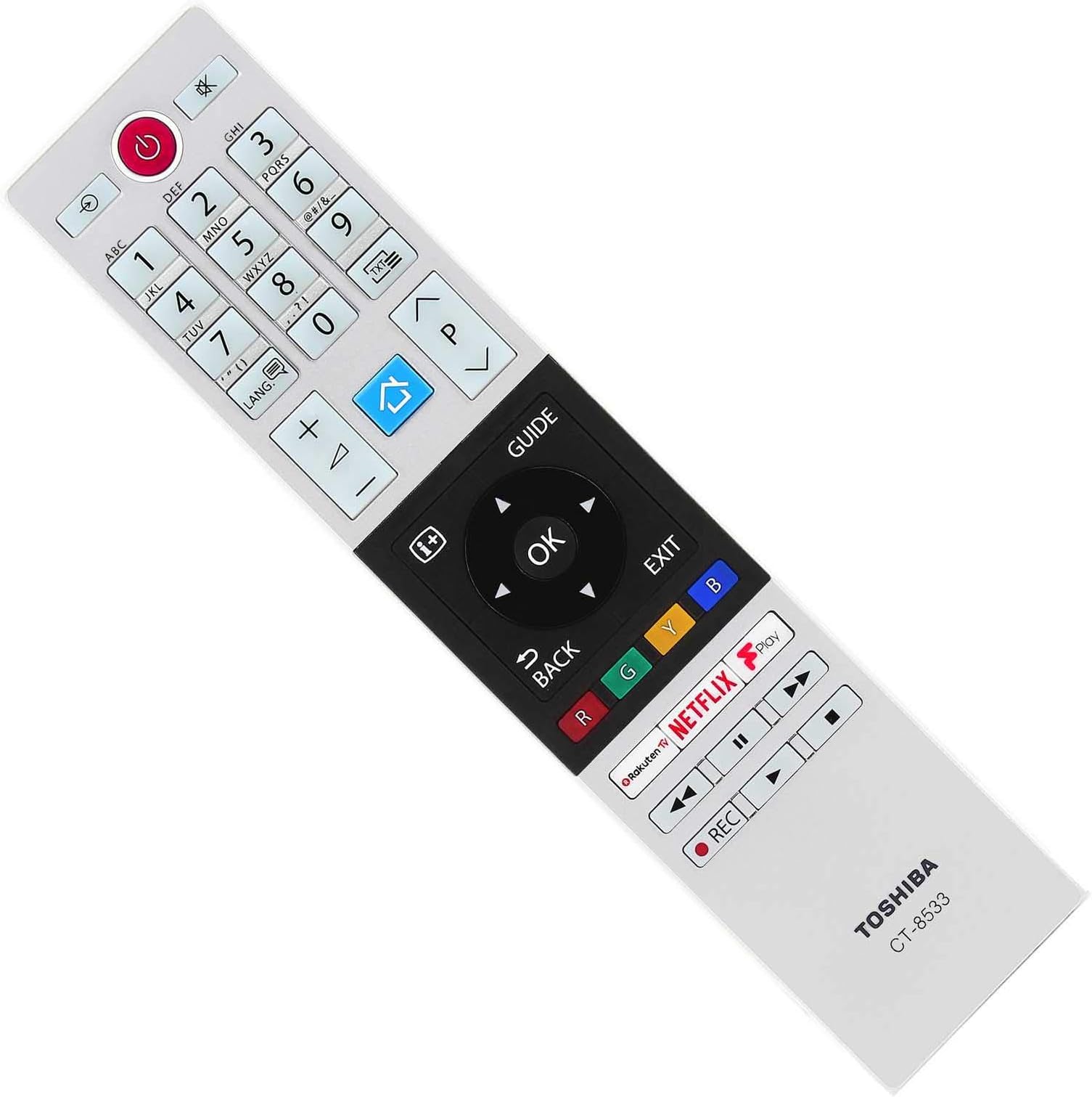 Genuine Remote Control Compatible with Toshiba 49U7863DB