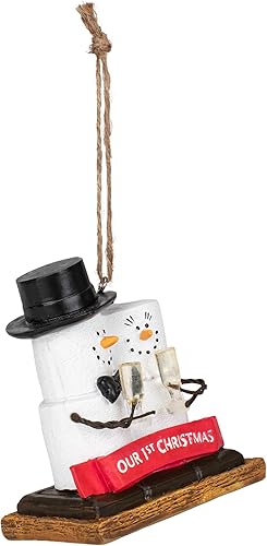 Miniatura 2 de Ganz S'Mores Adorno de nuestra primera Navidad, 3.4 pulgadas, multicolor
