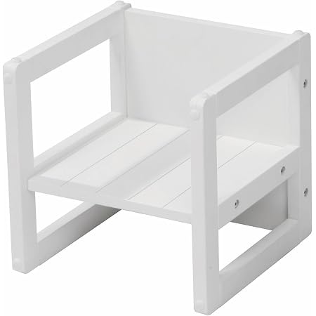 Tabouret Réversible Enfant Roba - 3 Hauteurs (14, 18, 29 Cm) - Bois Laqué - Style Maison De Campagne - Jusqu'à 60 Kg - 3