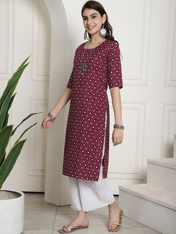 Image of Kurta for Women||Kurta||Casual Kurta|| Women's Kurta||New Fashionable Kurti ||Office Kurta for Women