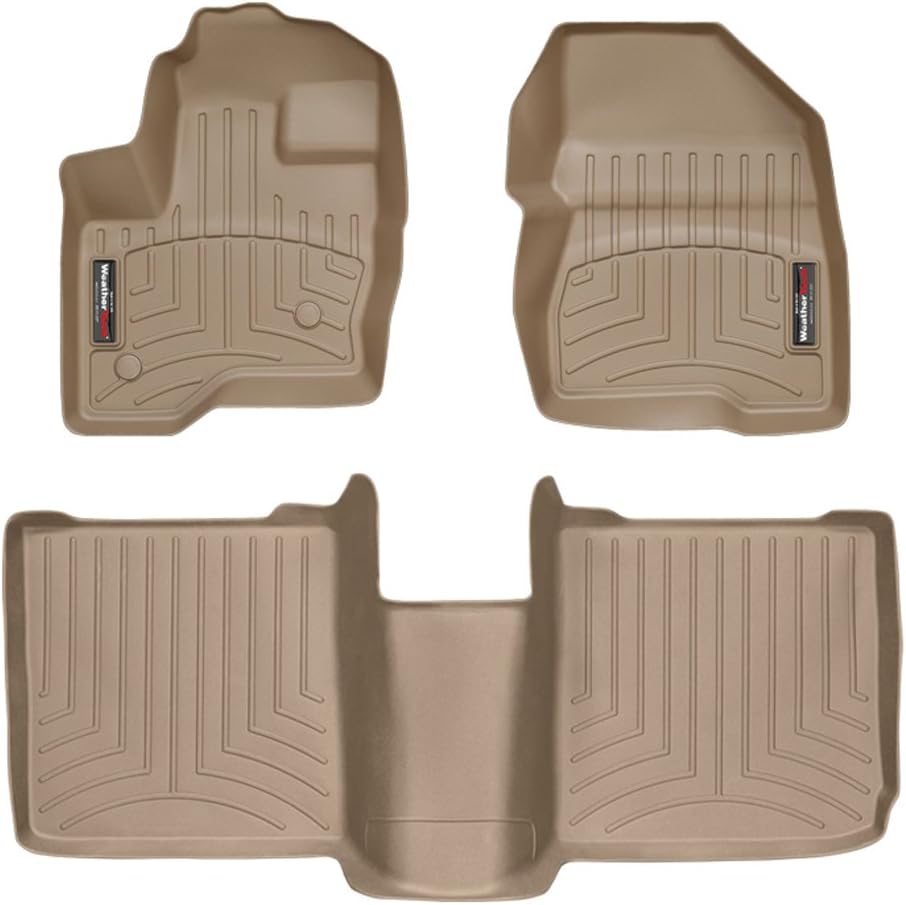 WeatherTech Custom Fit FloorLiners for Ford Flex, Flex, 1st & 2nd Row (443121-442082), Black