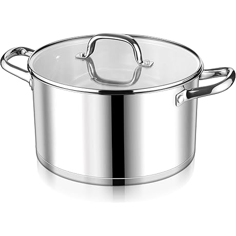 LIANYU 8 Quart Pot: The Ultimate 8QT Stainless Steel Stock Pot for Your Culinary Adventures