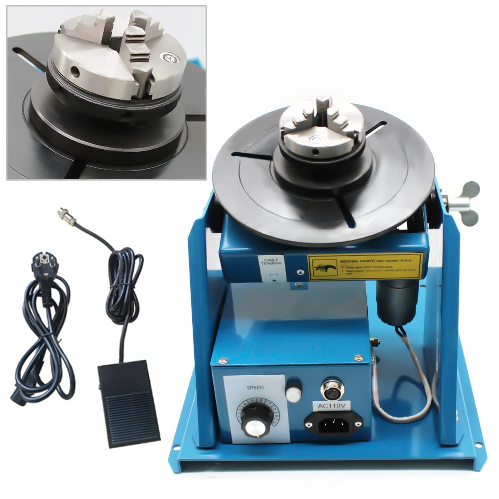 Posizionatore verticale e facile da usare, piccolo tavolo girevole per saldatura, manipolatore, posizionatore, Jaw Welding Turntable Posizionatore Rotary Table Saldatura pieghevole stabile