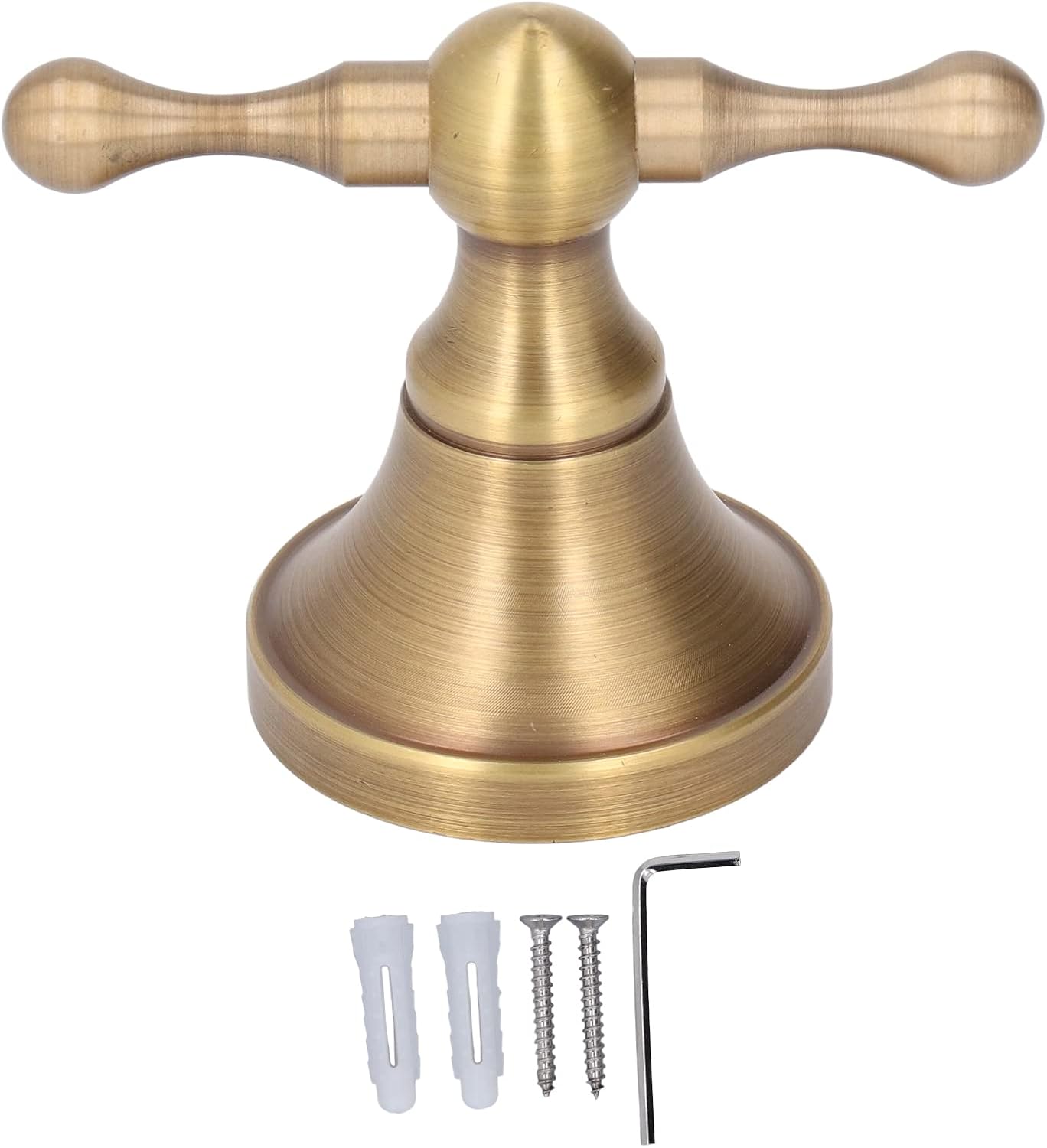 Antique Solid Copper Bath Robe Hook, Wall Mounted Bathroom Coat Hook, Rustproof Stainless Steel Towel Hanger with Antique Finish for Bathroom Kitchen Bedroom