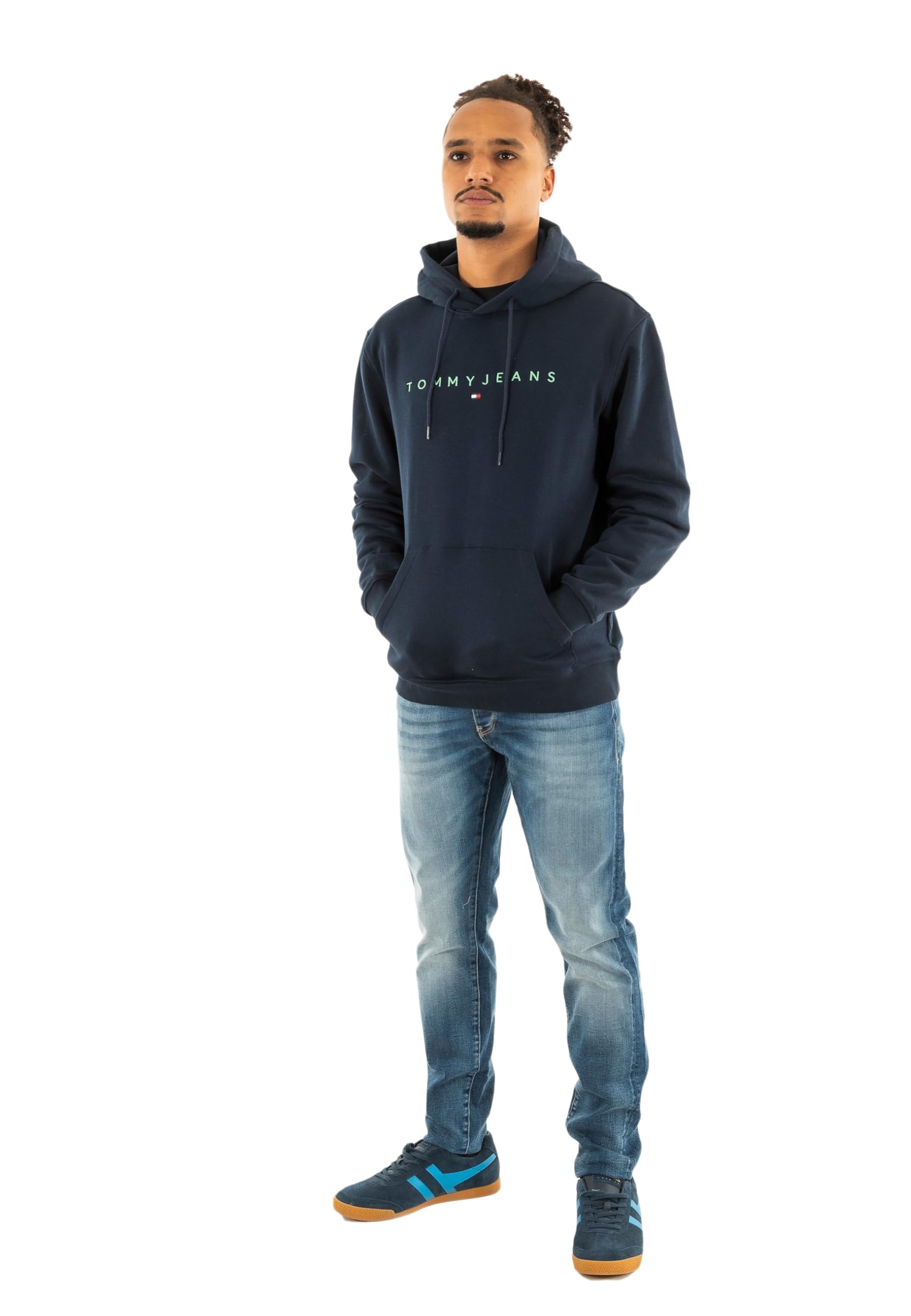 TJM REG LINEAR LOGO HOODIE EXT Sweatshirt Erkek