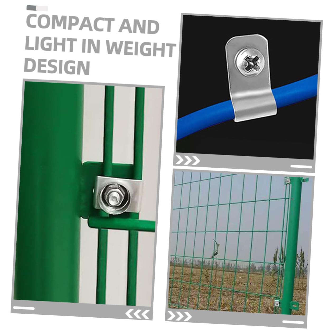 BESPORTBLE 300 Sets Aluminum Wire Fence Clip Fence Clips Supplies for Livestock Fencing