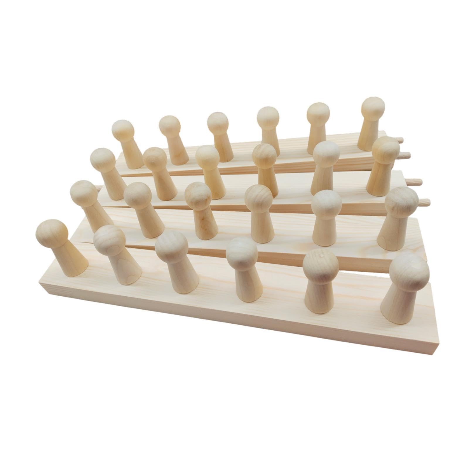 rockible Telaio per Maglieria in Legno, Strumento per Lavorare a Maglia, Versatile Telaio per Coperte Spesse per Principianti, per hobbisti, Filati, progetti, 4 Sezioni