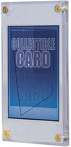 Ultra Pro Tarjetero empotrado con rosca de 1/4 pulgadas (el embalaje puede variar), plástico, transparente