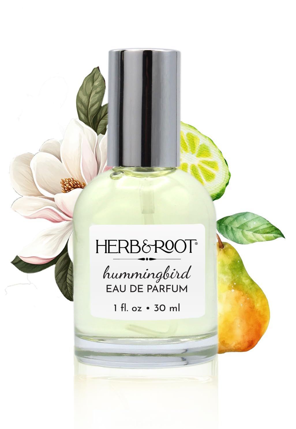 Herb & Root Hummingbird Eau de Parfum | Fresh Fruity Fragrance for Women with notes of Pear, Bergamot, Magnolia | fresh uplifting springtime floral