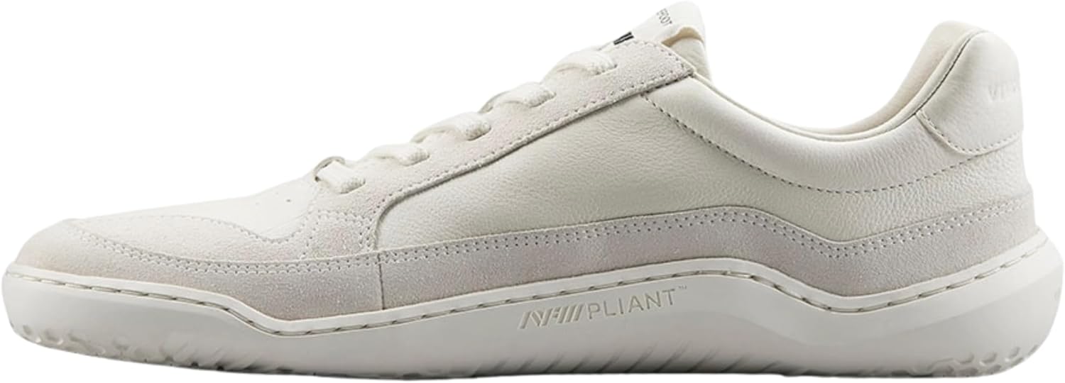 Vivobarefoot Men's Gobi II Sneaker Premium Leather, Limestone, 11 US