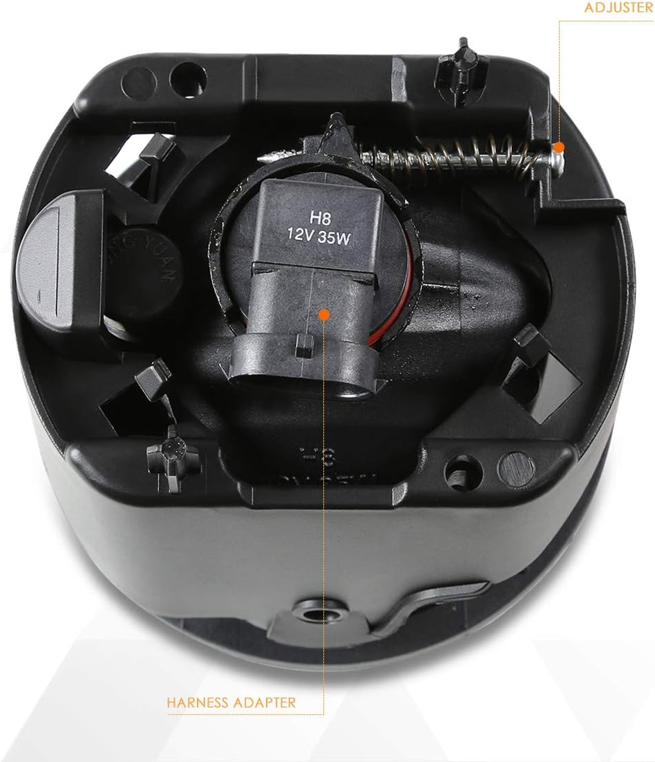 PM PERFORMOTOR Front Bumper Fog Lights Lamps w/Switch Compatible with Chrysler 300/Dodge Caliber 05-10,Clear Lens