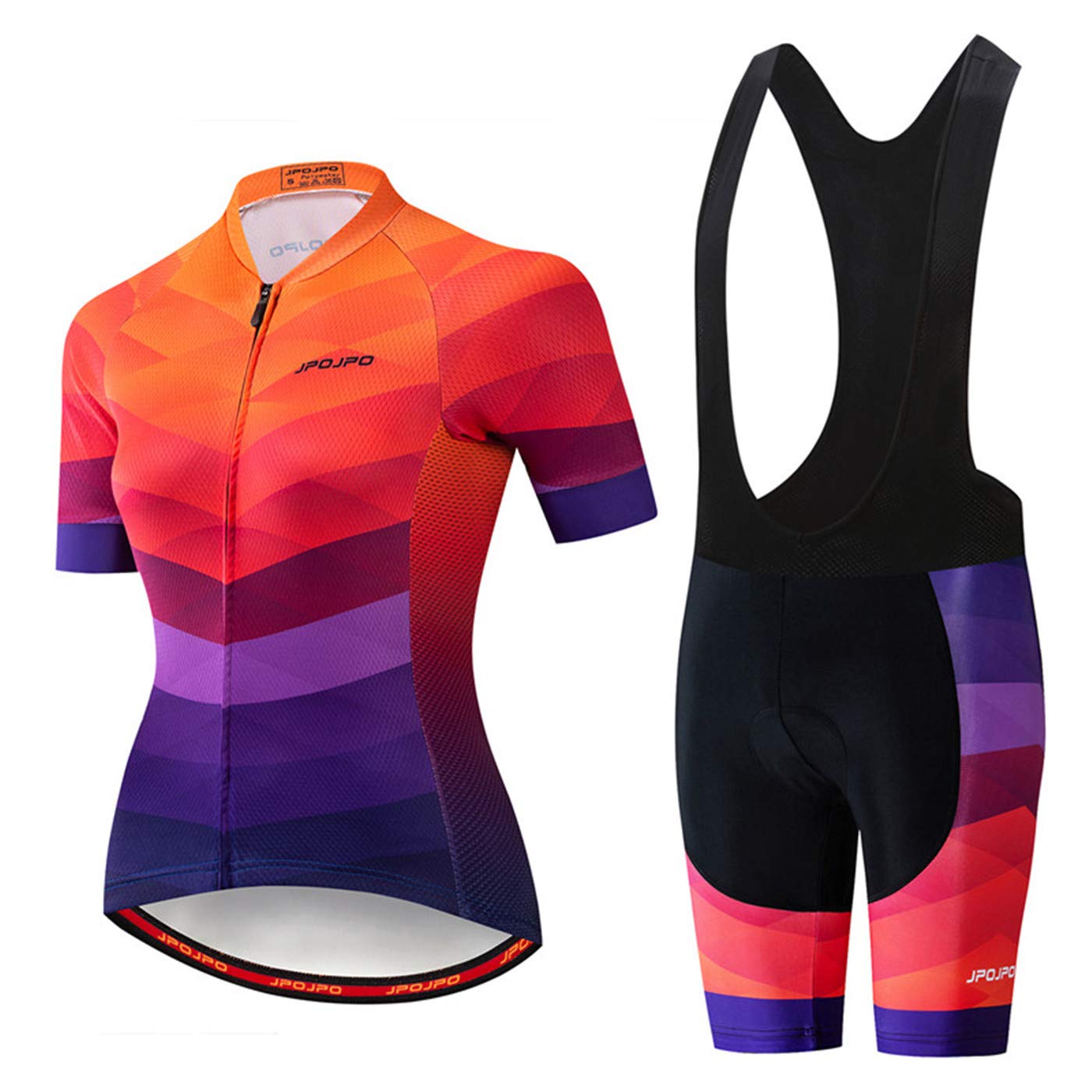 Set di maglia da ciclismo da donna con bretelle pantaloncini estivi per bici abbigliamento da bicicletta