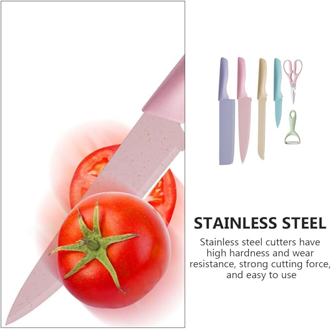 Set Cuchillos Cocina 6 Piezas Acero Inoxidable miniatura 7