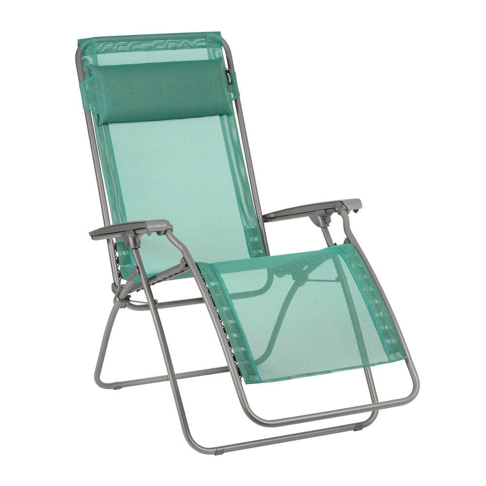 Lafuma Relaxe R Clip Relax Rclip, Chlorophylle | Fabriqué en FRANCE - Garantie 5 ans - Vert - Léger et pliant pour un transport facile, Résiste aux UV et à la pluie