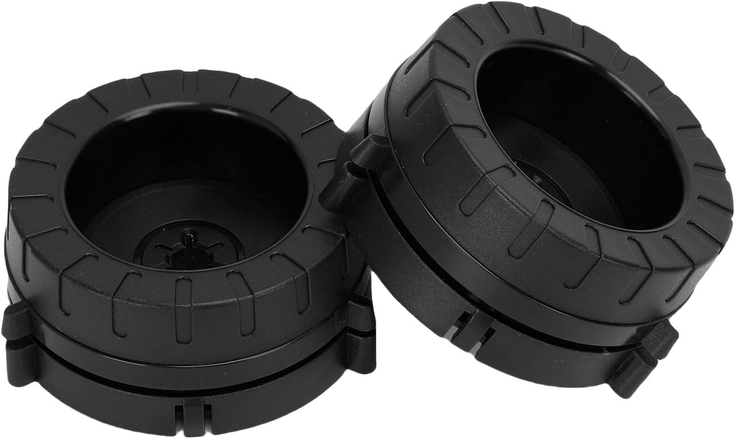 1 Pair Nab Hub Adapter,1/4 Inch Reel to Reel Tape Recorder Opener,Aluminum Alloy 10 Inch Opener Nab Adapters with Lockable Plastic Base (Black)