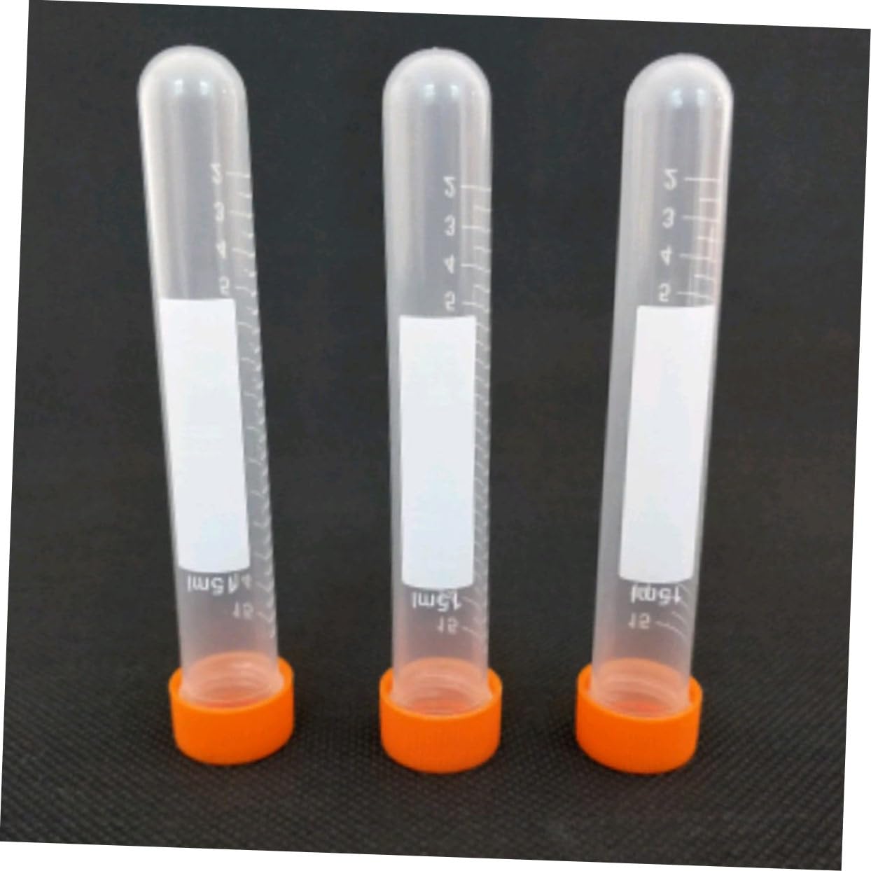 Zentrifugenröhrchen Zufällige Farbe aus Pe mit Schraubverschluss Transparentes Design 15ml 100 Stück für Wissenschaftliche Experimente und Klinische Laborausrüstung