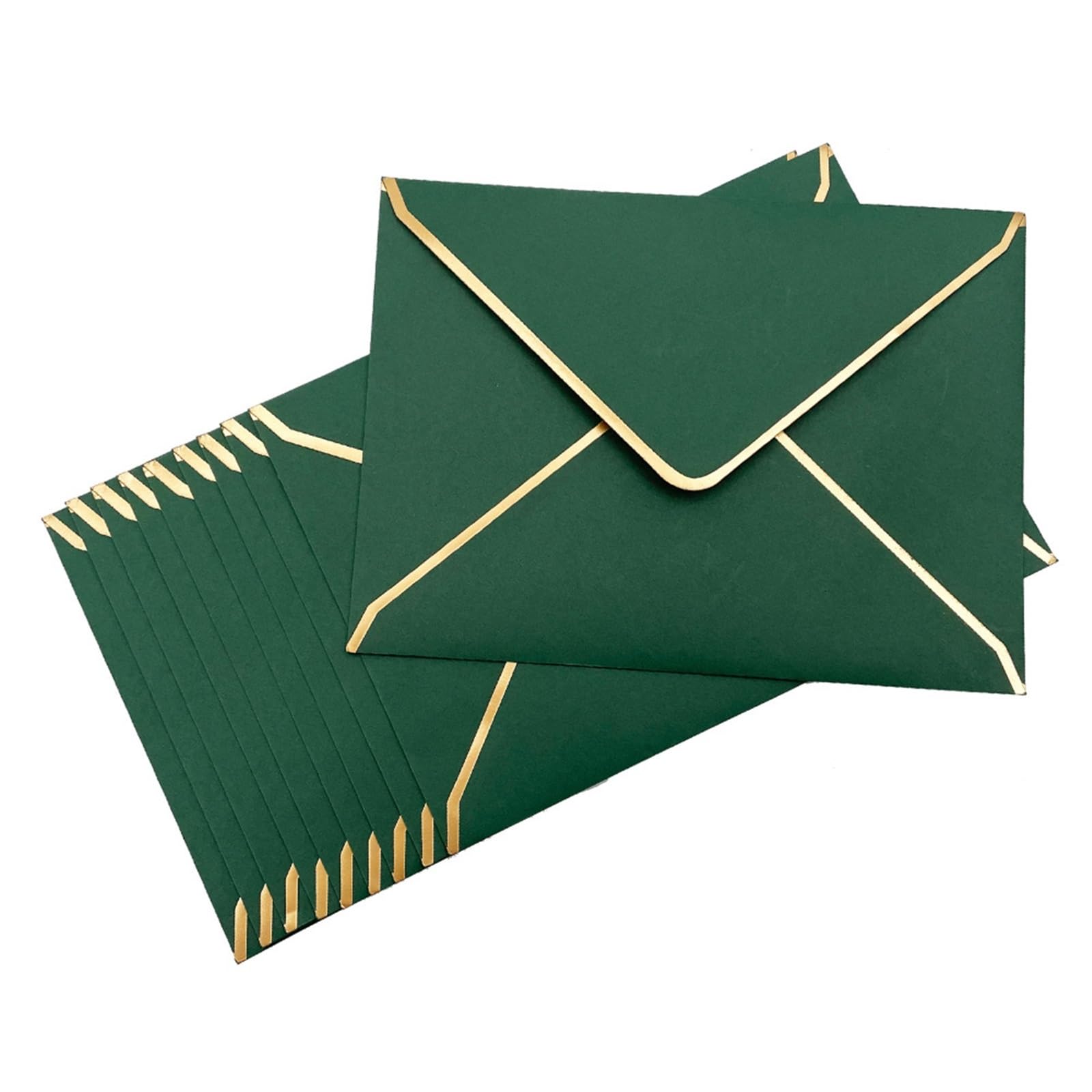 Koperty na zaproszenia, Wedding Invitation Envelopes 5x7 Inches Multicolor 50 Pcs(Green 50pcs)