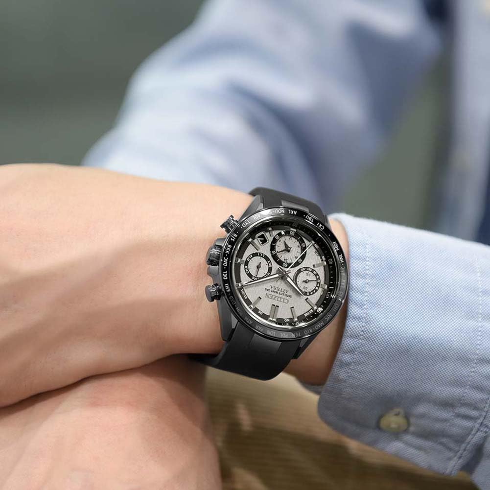 Citizen Herren Chronograph Eco-Drive Armbanduhr Attessa
