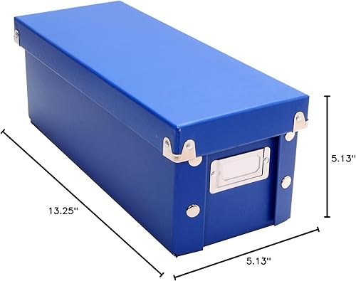 Miniatura 7 de Snap-N-Store Caja de almacenamiento  Paquete de 2 cajas de almacenamiento medianas plegables de 13.25 x 5.13 x 5.13 pulgadas con tapas para