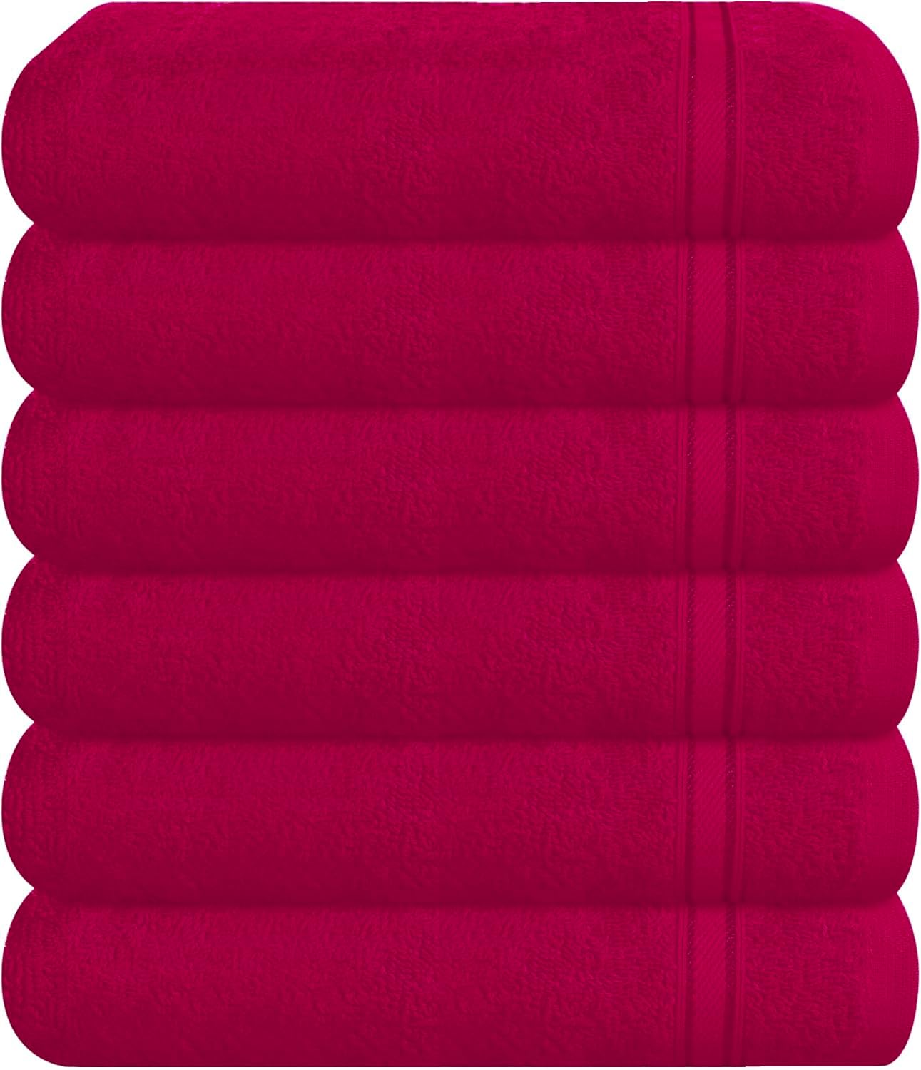 WovenWonder 6 Pack Luxury 800GSM Face Cloth Flannels 100% Egyptian Cotton Super Soft Feel Fingertip Towels Hotel Quality Washcloth for Gym, Spa, Saloon (Pink, Face Towels 6 Pack)