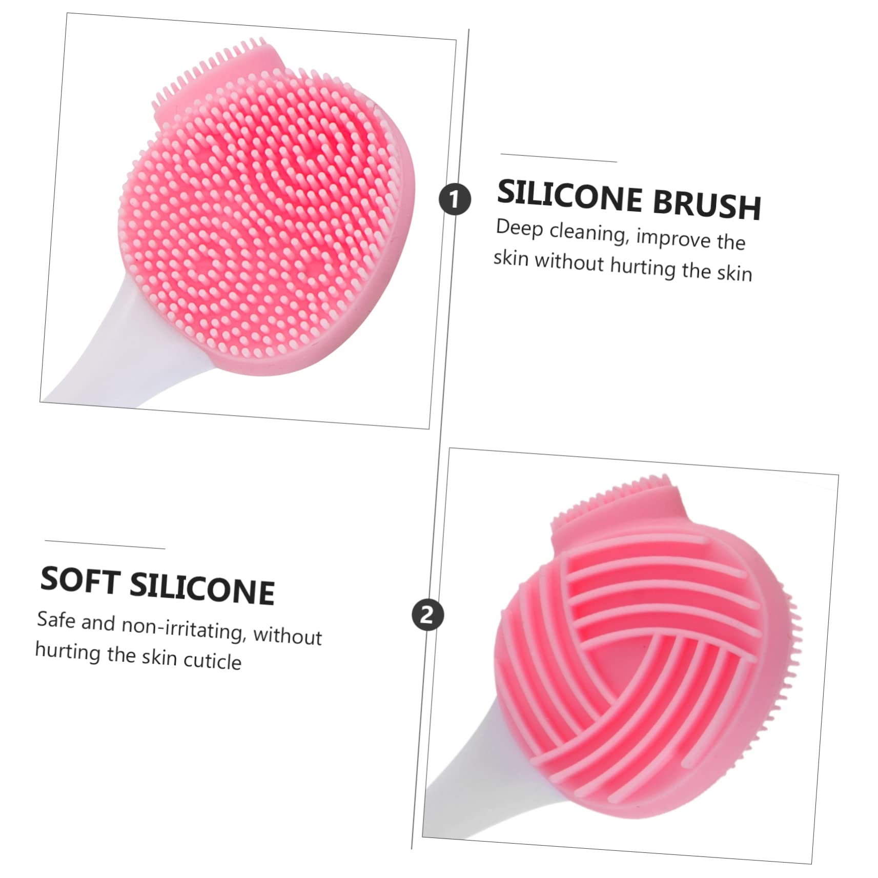 DOITOOL 3 Juegos De Cepillos Faciales De Silicona Para Lavado Facial Para Limpieza Facial Manual (4 Piezas X 3)