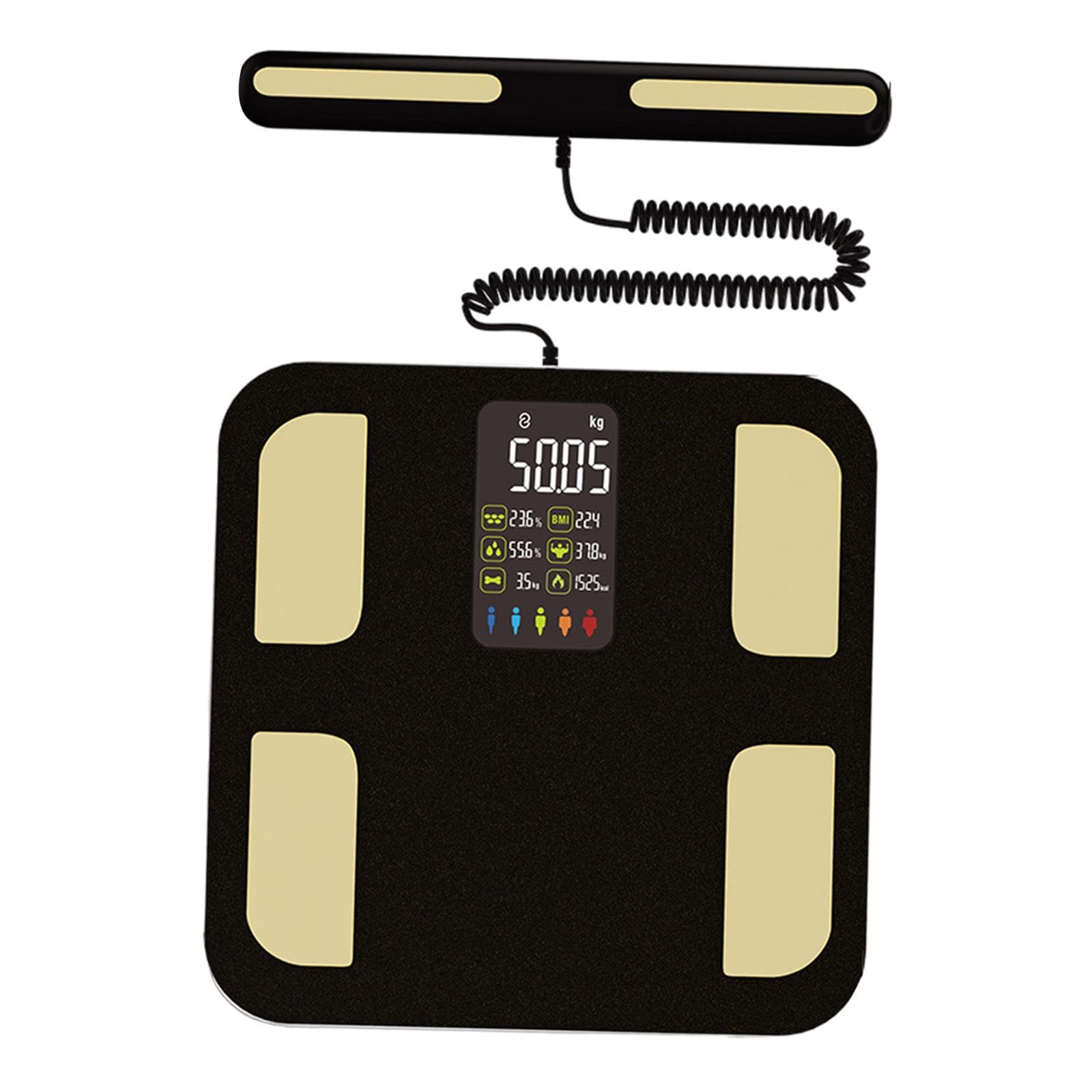 Balance Connectée Bluetooth Pèse Personne Impédancemètre, Balance Personne, Échelle de Graisse Corporelle, Balance USB avec Affichage