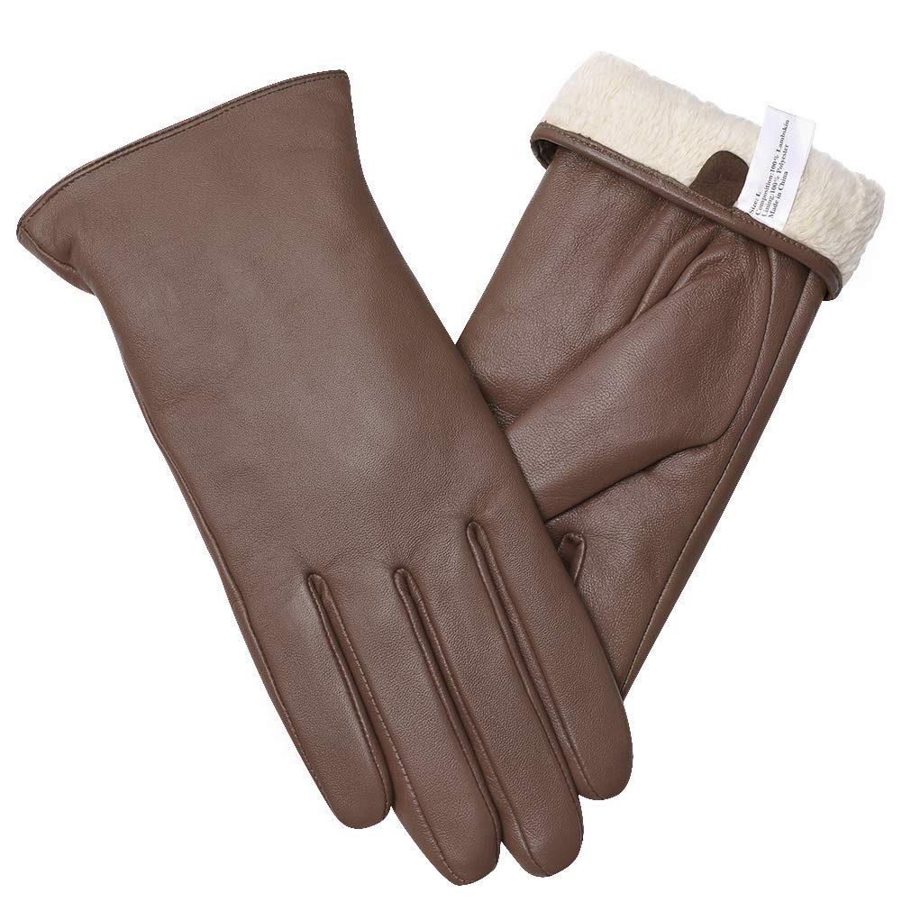 vislivin Guanti Touch Screen Da Donna A Mano Intera Guanti Tn Vera Pelle Caldo Inverno SMS Guanto Da Guida