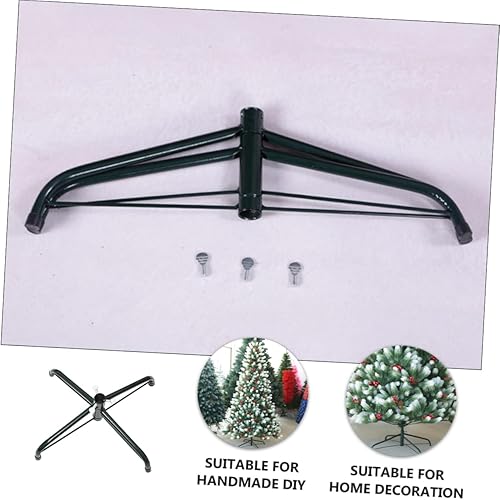Miniatura 8 de Base de árbol de Navidad, trípode giratorio, soporte ajustable, decoración de vegetación, soporte de metal para árbol de Navidad, soporte para árbol